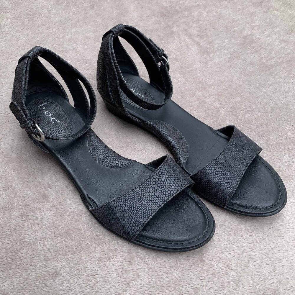 boc Black Ankle Strap Open-Toe Sandals